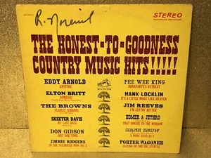 HONEST-TO-GOODNESS COUNTRY MUSIC HITS 1962 LP Vinyl Various Artists~ RCA LSP2564 - Picture 1 of 3