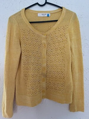 Suéter Cárdigan Anthropologie Sparrow Talla M Tejido Top Algodón/Lana Abotonado Mujeres Foto 1 de 4