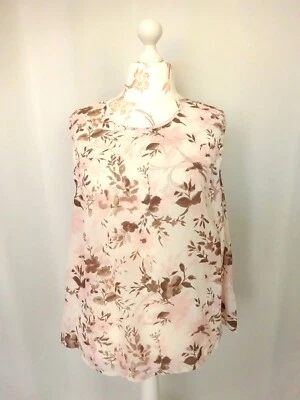 Camicia semi trasparente fiore ""Rio"" taglia XXL FR52 US20 UK24 EUR50 - Immagine 1 di 4