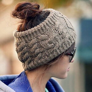 Knitted Headband Headwrap Ear Warmer Hairband Muffs Band Winter Ladies Women 8C