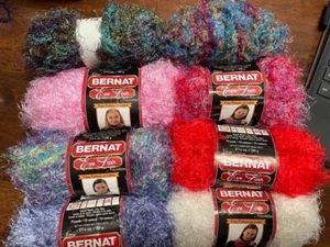 Bernat Yarn EYE LASH - 50g 1.75oz 77yd 70m 100% Nylon -- Several Colors! - Picture 1 of 72