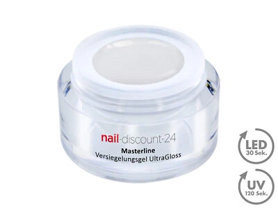 Premium Masterline Versiegelungs Gel ULTRAGLOSS UV LED 5ml HOCHGLANZ Finish Nail - Bild 1 von 3