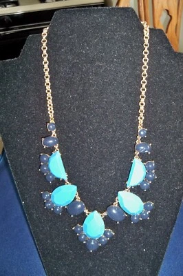 Collar Babero Kate Spade New York 'Day Tripper' Azul Marino/Azul/Dorado Foto 1 de 4