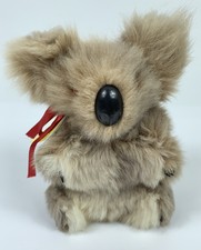 Blue Gum Baby Koala Plush Morella NWT Made In Australia Kangaroo Fur
