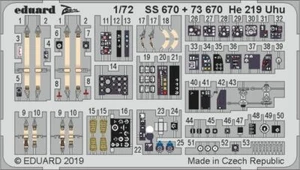 Eduard Accessories 1:72 SS670 He 219 Uhu for Dragon - Bild 1 von 1