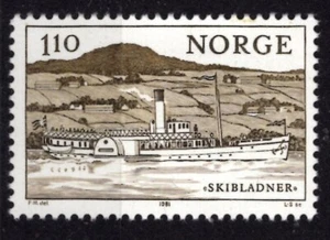 Norwegen1981 Boote - Schiffe postfrisch - Bild 1 von 1