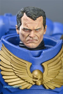 Cabeza de guerrero Titus esculpida 1:12 tallada para figura de acción MacF masculina de 7" juguetes corporales Foto 1 de 4