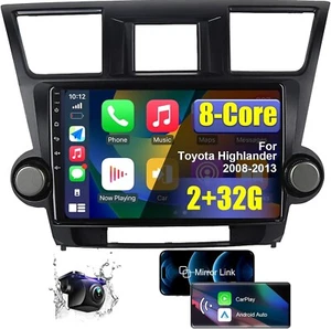 10.1" Touch Android Car Stereo for Toyota Highlander 2008-2013 with CarPlay - Picture 1 of 7