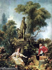 The Secret Meeting, 1771 by Jean-Honore Fragonard Giclee Canvas Print