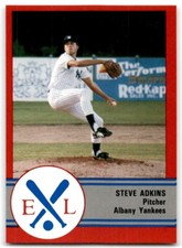 1989 PROCARDS EASTERN LEAGUE ALL-STARS STEVE ADKINS ALBANY-COLONIE YANKEES #11