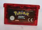 Genuine Pokemon Ruby (battery Drained) - Gameboy Advance - Very Good Condition