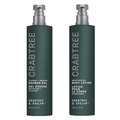 Crabtree & Evelyn Loción Hidratante y Gel de Ducha Cleanse Awaken Jumbo 15oz Nuevo Foto 1 de 3