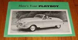 Original 1948 Playboy Motor Car Automobile Foldout Sales Folder Brochure - Picture 1 of 2