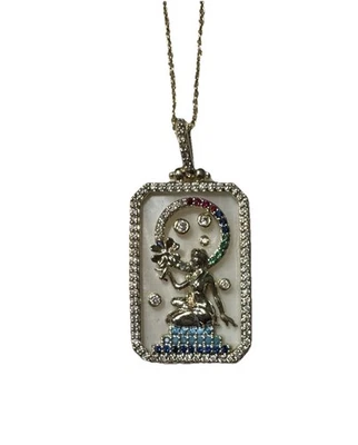 Melinda Maria Goddess  Luck  Amulet Pendant Necklace Gold - Image 1 of 4