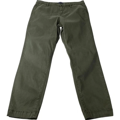 Nautica Jeans Company Tencel Ankle Trousers Green Womens UK 14 - Image 1 of 4