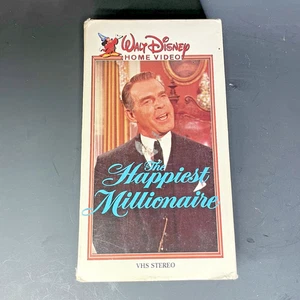 The Happiest Millionaire VHS 1967 1980s Walt Disney Home Video Vtg - Picture 1 of 3