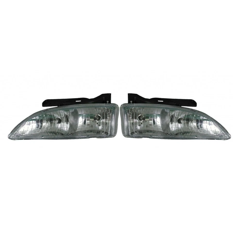 GM2505106 Fits 1995-1999 Chevy Cavalier Headlight Performance Pair - Image 1 of 4