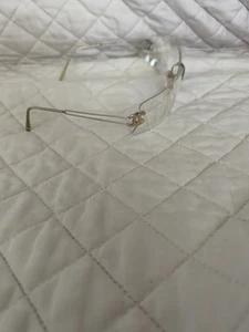 Authentische Chanel CC Logo Damen grau randlose Sonnenbrille - Bild 1 von 10