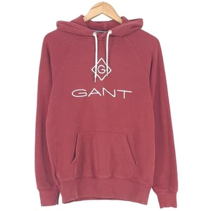 GANT Red Hoodie Hooded Jumper Mens Su6 Size S Small - Picture 1 of 8