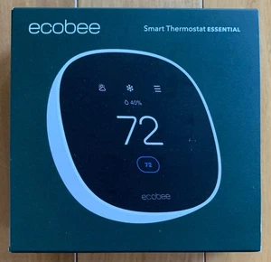 Ecobee EB-STATE7-01 Smart Thermostat Essential, Black - New In Box, Sealed! - Picture 1 of 7
