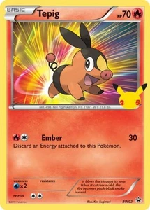 Damaged, English Pokemon Regular Tepig - BW02 - First Partner Pack Promo First P - Picture 1 of 1