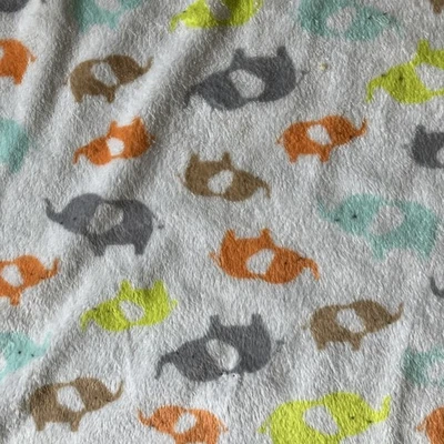Child Of Mine Carter's Adored By Mommy Elephant Baby Blanket Mint Green Sherpa - Image 1 of 4