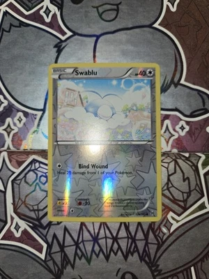 Swablu 124/162 Pokemon TCG Card Breakthrough Reverse Holo NM  - Image 1 of 2