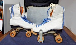 VTG Chicago Hyde Women Roller Skates Wood Wheels with Case Socks & Key size 6 - Picture 1 of 11