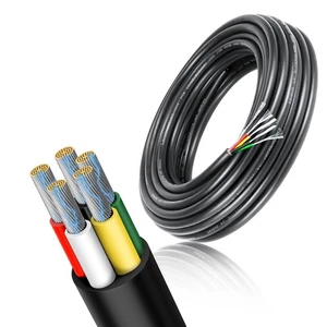 14 Gauge 5 Conductor Wire,100FT 14/5 Tinned Copper 5 Wire Cable,Stranded Elec... - Picture 1 of 7
