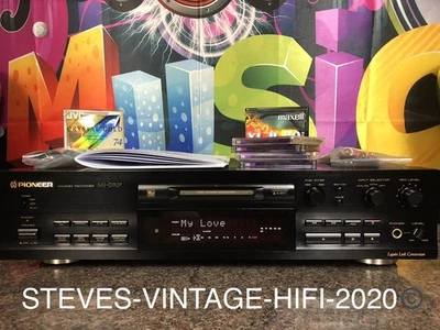 Pioneer MJ-D707 MiniDisc Player Recorder Deck - Black + MEDIA MINT L@@K FREE P+P - Image 1 of 4