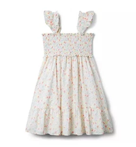 Janie and Jack Girls' Floral Dress with Ruffle Straps Size 10 Nwt $69 - Picture 1 of 5