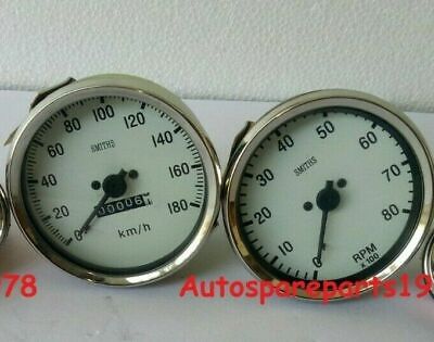 Smiths Replica 100 Mm Speedometer 180 Kph Clock Wise+ Tachometer Clock Wise • 31.26€