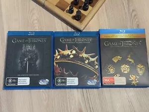 Game Of Thrones Seasons 1-3 Blu Ray ✅ Free Aus Shipping ✅ VGC Box Sets 1 , 2 & 3 - Picture 1 of 2