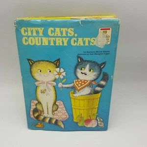 City Cats Country Cats 1969 Hazen Vogel Golden Beginning Reader Kittens Kitty - Imagen 1 de 10