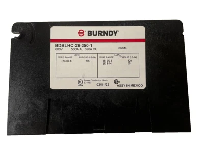 Burndy - BDBLHC263501 - 350-6-1P-2/0-14 SEC - (Pack of 1) - Image 1 of 4