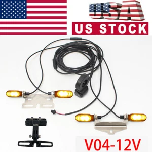 Elektrofahrrad 12V/36-72V vorne hinten Blinkleuchte E-Bike Bremslicht Set USA - Bild 1 von 15