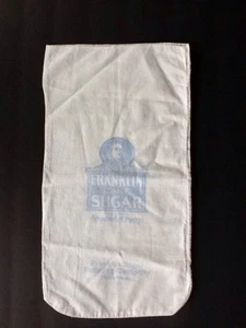Franklin Sugar Refining Company 10 libbre. Sacco Panno Philadelphia Pubblicità Vintage - Foto 1 di 7