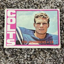 Ted Hendricks 1972 Topps #93 RC Card Baltimore Colts Vintage NFL Football Rookie