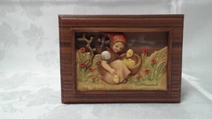 M.J. Hummel Second Edition The Four Seasons Series "Chick Girl" Goebel Music Box - Picture 1 of 9
