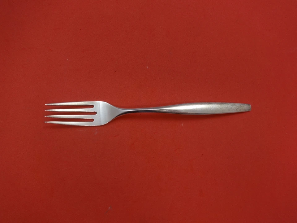 Печатка от Kirk из стерлингового серебра стандартная вилка 7 1/2 дюйма середина века модерн c1958 - Изображение 1 из 2