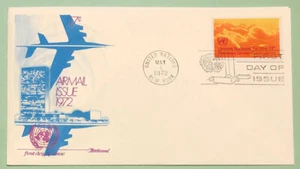Sc UN C17 17c Airmail Issue United Nations 1972 FDC Fleetwood Cover - Picture 1 of 2