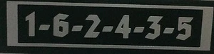 Porsche 911 Firing Order Sticker Decal 5" badge emblem - Picture 1 of 2