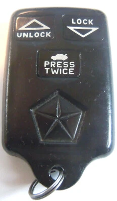 1995 Chrysler LHS keyless remote entry key fob control transmitter 04759136AB Foto 1 de 4