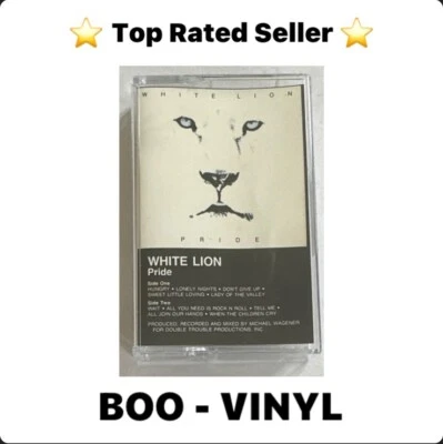 White Lion - Pride Cassette Tape 1987 Atlantic Records Hard Rock EX / Mint - Image 1 of 4
