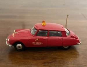 RARE Vintage Metosul CITROEN DS 19 FIRE POLICE TOY CAR Portugal - Picture 1 of 11