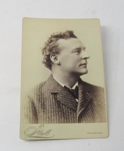 c1890s Handsome Young Man Tweed Jacket Photograph by Emil Scholl Philadelphia PA - Bild 1 von 2