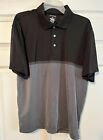 George Golf Polo Shirt Men's Large L  (42-44) Black Over Gray