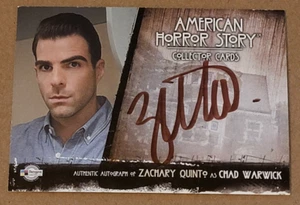 Autografo Breygent American Horror Story ZQR1 Zachary Quinto 011/100 Made - Foto 1 di 2