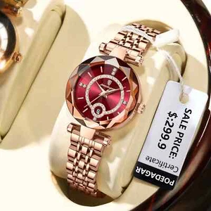 Luxury Wrist Watch Elegant Waterproof Stainless Steel High Quality Ladies Watch - Picture 1 of 10