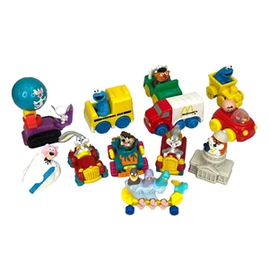 12 McDonald's Happy Meal Toys 1990's Looney Tunes Sesame Street Pinky & Brain - Picture 1 of 11